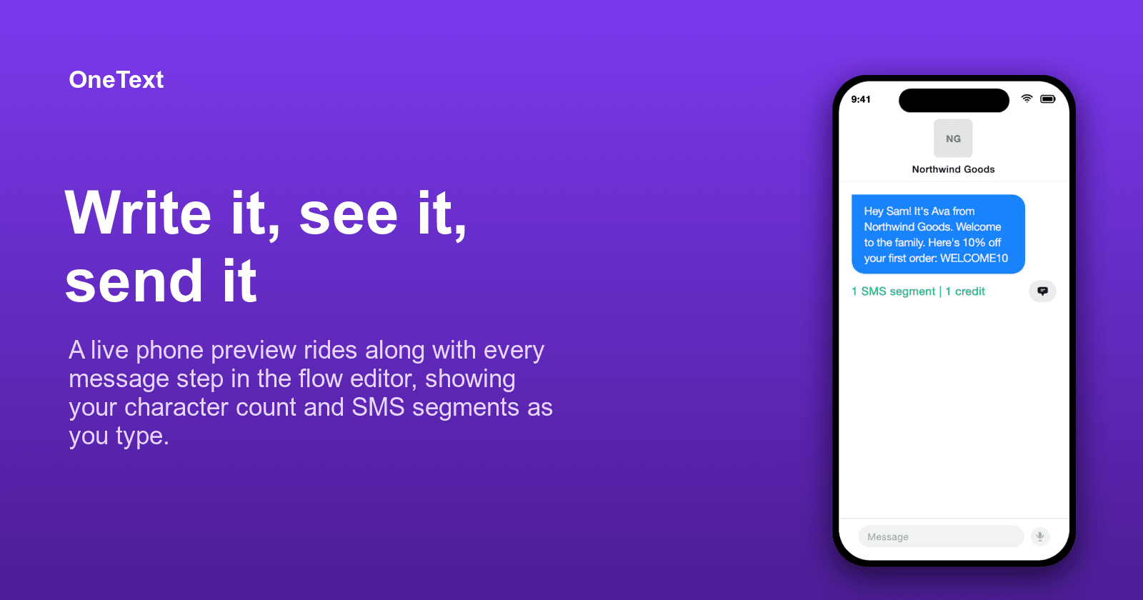 Write it, see it, send it