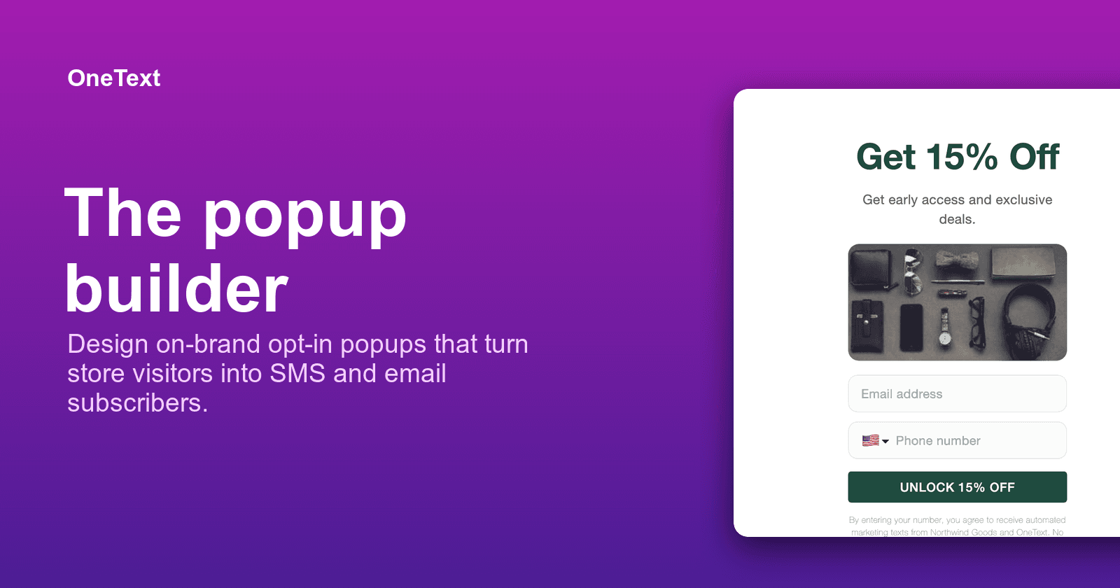 The popup builder