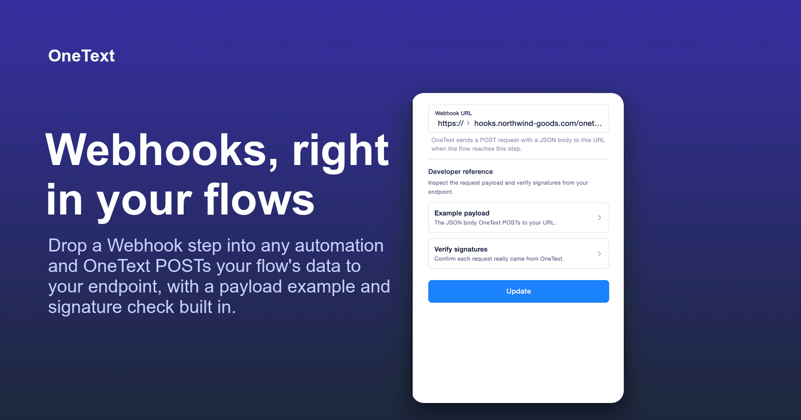 Webhooks, right in your flows